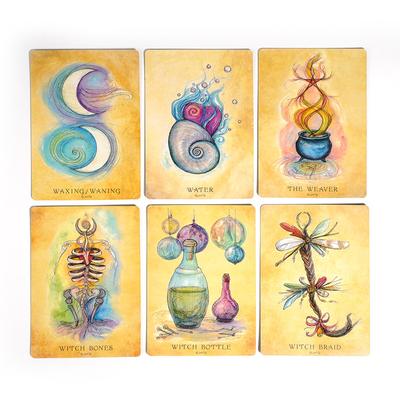 Anatomy of A Witch Oracle Cards Divination Deck English Vision Edition Επιτραπέζιο παιχνίδι Ταρώ για πάρτι