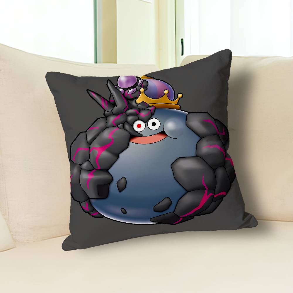 D-Dragon Q-Quest Slime Game Anime Celebrity Merchandise All-Match Printed Pillow Case Sofa Car Office Room Decoration Protector