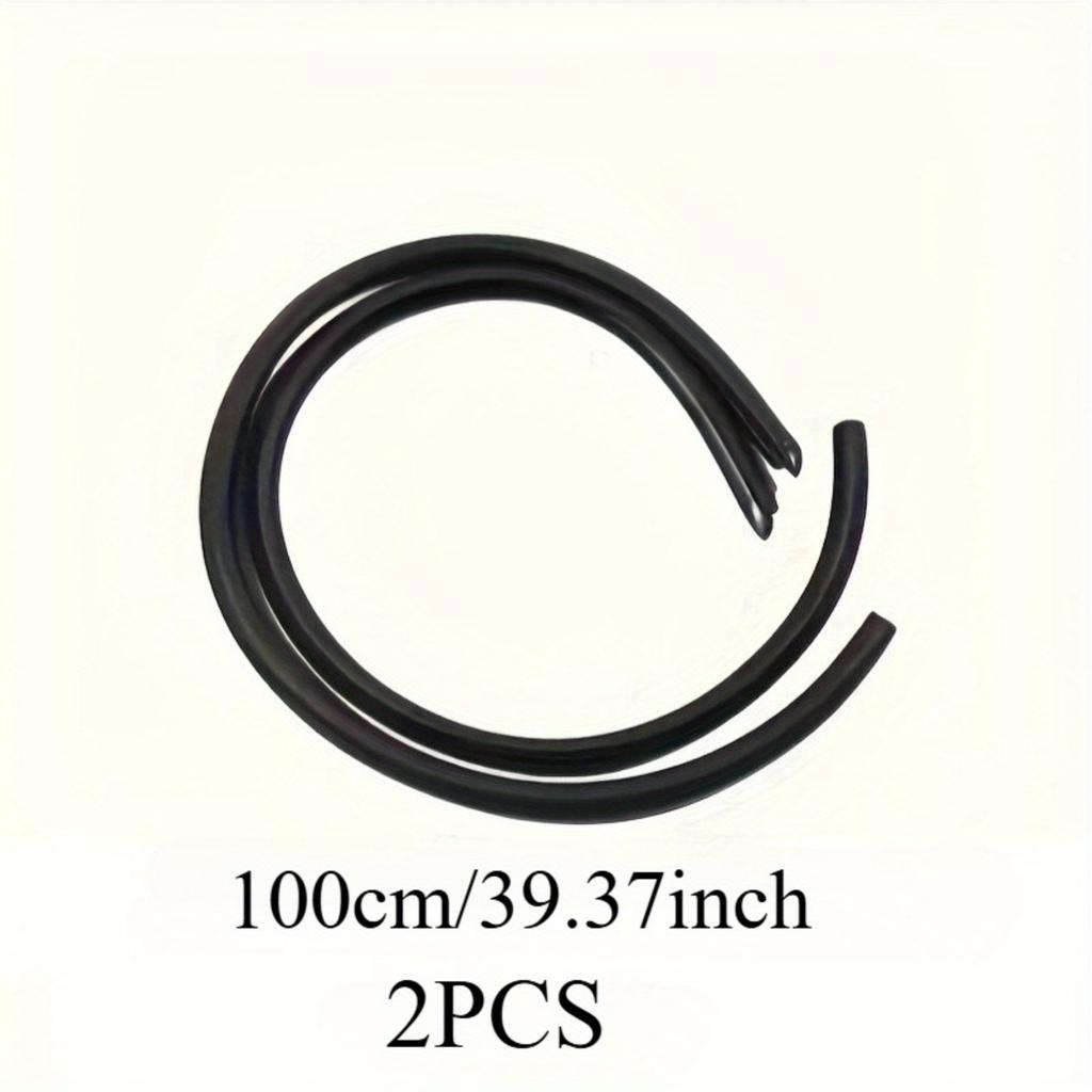 2pcs Car Door Sealing Strips Rubber Trim for B Pillar Gap Cover Universal Wind Noise Reducer