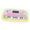 Tablette d'apprentissage pour enfants Écran LED Éducatif Alphabet Chiffres Lecture d'histoires Tablette d'apprentissage Jouet Jaune