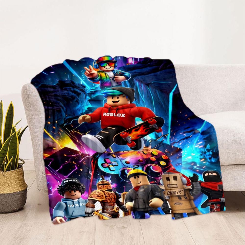 Roblox Street Style Avatars Blanket Durable Comfort Suitable For Picnics Office Sofa For All Seasons Playful Design