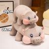 Chubby Hippo Plush Toy Short Legs Hippopotamus Stuffed Animal Doll  Valentine's Birthday