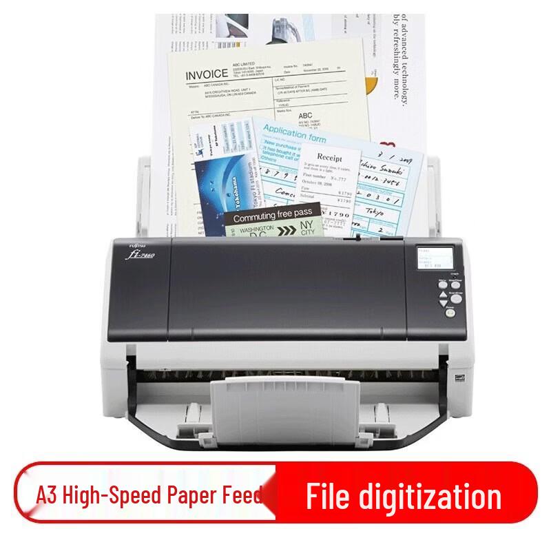 Fujitsu Fi-7460 A3 High-Speed Duplex Document Scanner CN plug (adapter included)