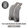 For Benz Car Headrest Hook Suede Rear Seat Hanging Dual Hook Storage Interior Accessories CITAN VITO SPRINTER CLS SLK Sport ML AM0