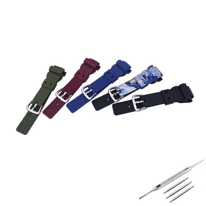 Wasserdichtes Harz-Uhrenarmband für GBD-800 GMA-S110 120 140 Outdoor-Sportuhren