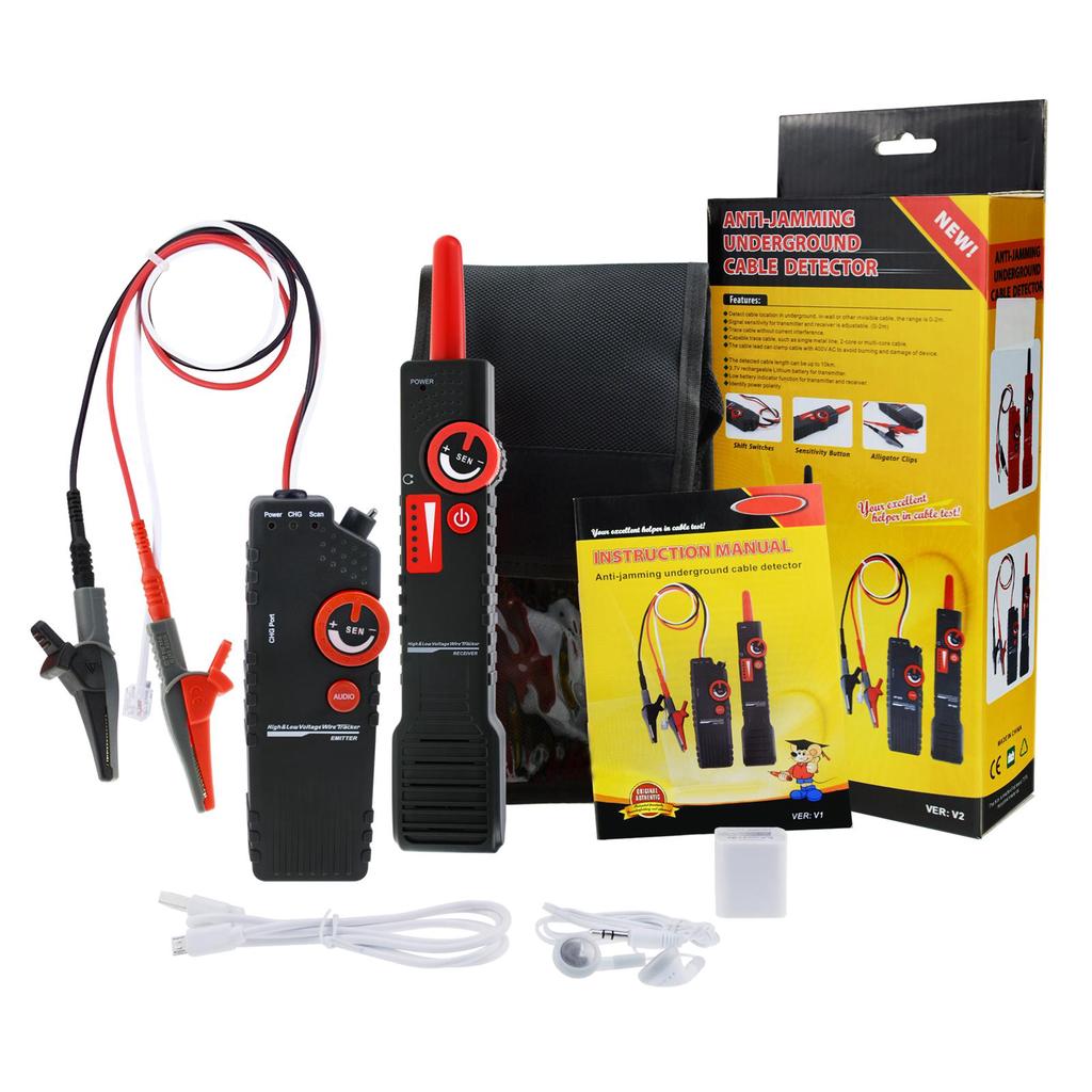 HYY-YY Cable Locator Wire Tracker Electrical Lines Tester Underground Metal Pipe Detector for Communication Electrical Construction HYY-YY Cable Locator Wire Tracker Electrical Lines Tester Underground Metal Pipe Detector for Communication Electrical Construction