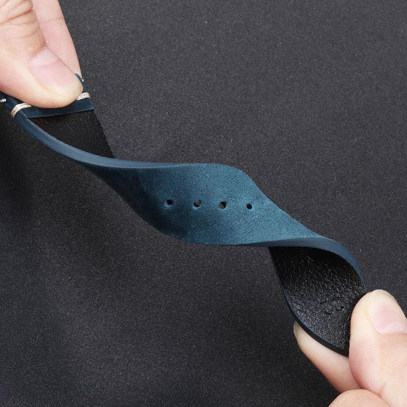 Calfskin Genuine Leather Watchbands Quick Release Watch Band 18mm 20mm 21mm 22mm 24mm Handmade Stitching Smartwatch Strap