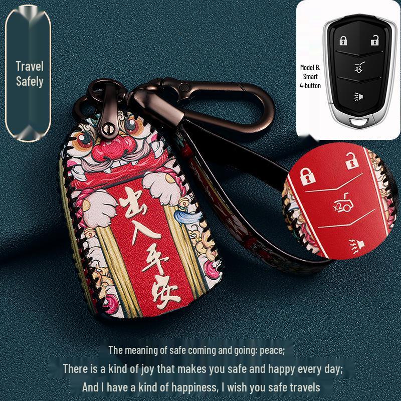 Cadillac Key Case for CT6, XT4, XT5, XT6, XTS, CT4, CT5, ATS-L - Snap-On Shell