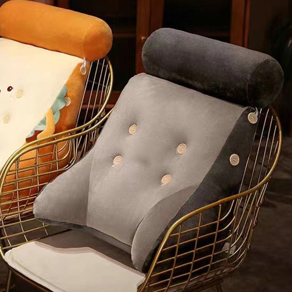 Rückenlehnenkissen Waschbarer Abnehmbarer Bezug Weiches Cartoon-Tier Rückenstützkissen für Bürostuhl