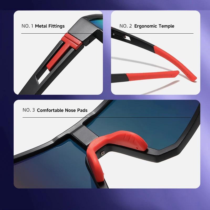 Mirror Cycling Glasses Men Women Sports Running Riding Sunglasses MTB Eyewear Outdoor Hiking Goggles Bike Protective