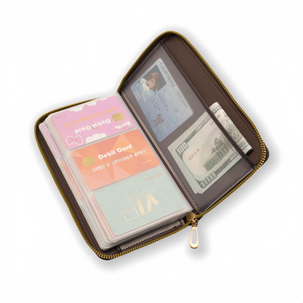 Multifunctional Passbook & Card Organizer with Coin Holder