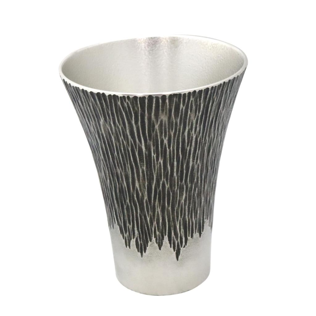 Osaka Tinware (Suzuki) Tin Tumbler, Mount Fuji (Large), Black, Gift Wrapping Available