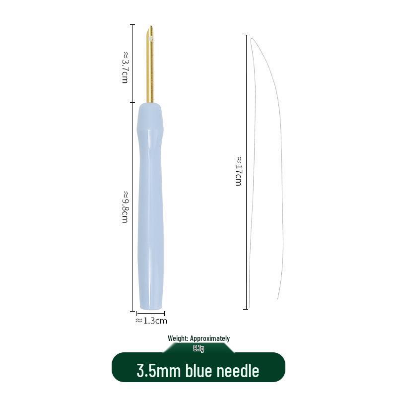 Adjustable Punch Needle with Colored Plastic Handle for Wool Embroidery and Handmade Crafts