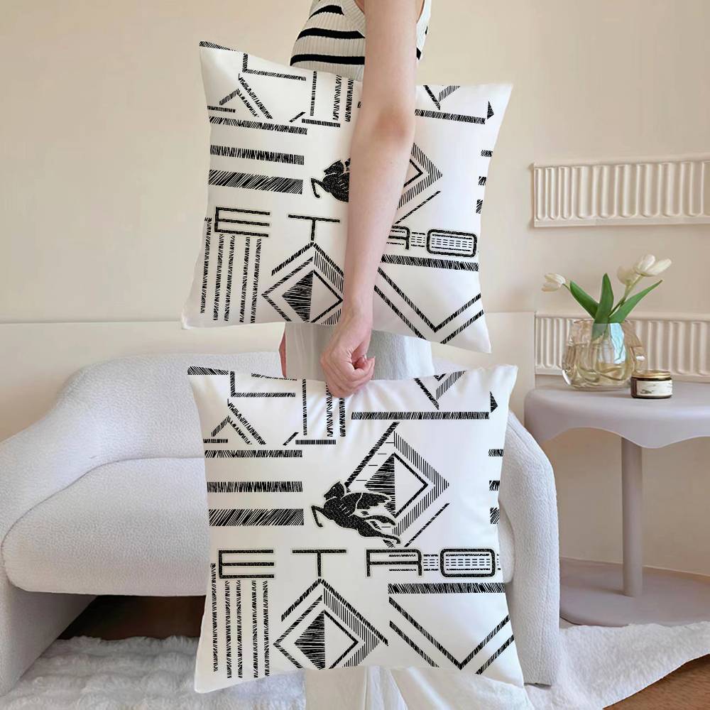 

Anime E-EtroSE Pillow Case Sofa and Living Room Decorative Cushion Covers Dust-proof and Mite-proof Invisible Zipper 12x12Inch