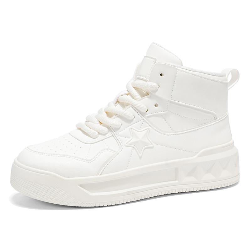 Autumn Men's Casual Sports Shoes Flat Heeled Boots High Cut Thick Soled Sports Shoes Men's Outdoor Travel Shoes