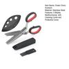 5 Stainless Steel Blades Herb Scissors Green Onion Scissors with Cleaning