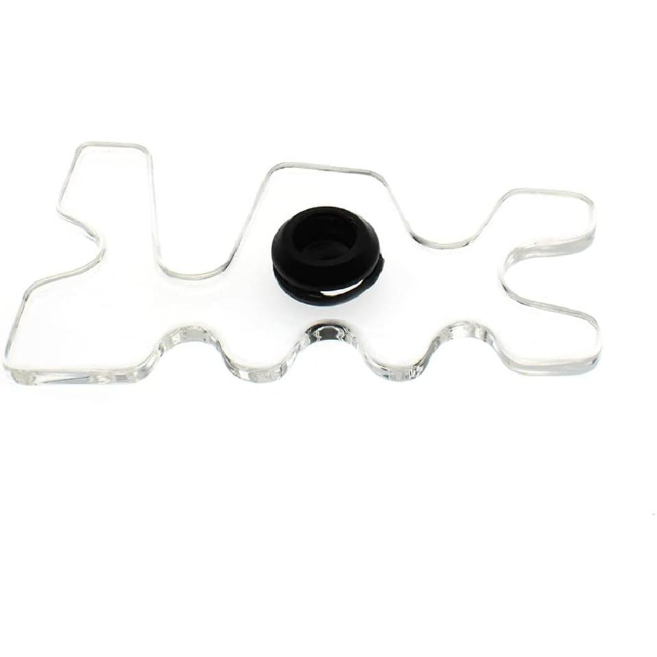 Clear Plastic Moosehead Pool Billiard Cue Bridge Head Pool Stick Holder Snooker/Nine Ball Club Billiard/Pool Cue Accessory 1 Pack