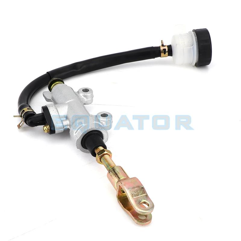 45mm Silver Rear Foot Brake Master Cylinder Pump Quad ATV Hydraulic With Reservoir For Pit Dirt Bikes Motorcycle
