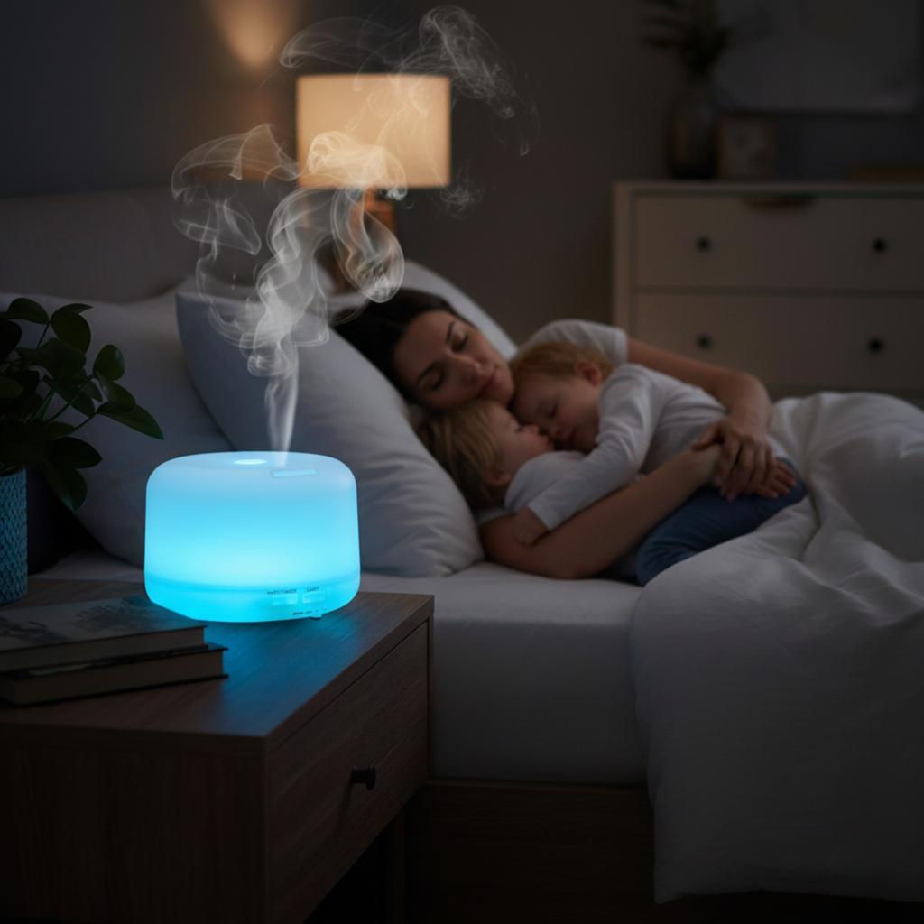 Aroma Diffuser, Air Humidifier, Aromatherapy, LED Night Light + Remote Control