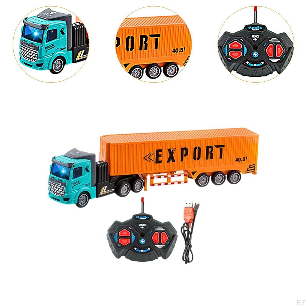 Engineering Vehicle Toy Remote Control Tank Truck for Children Toddlers Kids