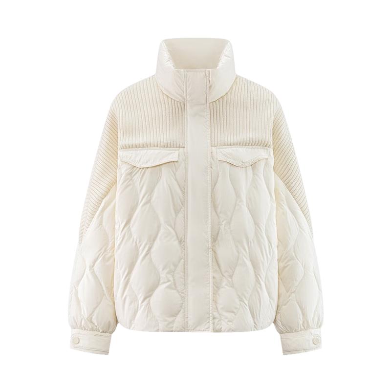 Eral Women's Lightweight Knit-Spliced Down Jacket