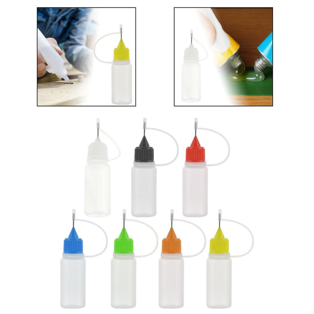 10Pcs Precision Tip Glue Bottles Glue Squeeze Bottle for Glue Applications