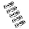 5Pcs Universal Joint Shaft Coupling 2 Stage Rotatable for RC Car Boat Motor Automotive Replacement