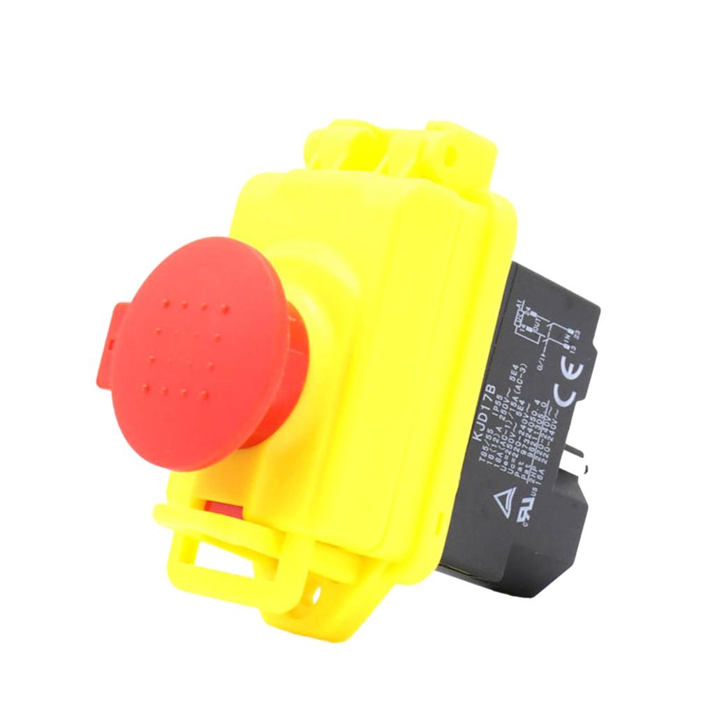 Industrial Grade 5 Pin Button Device Electromagnetic Switch 250V 16A Button Switch Guards Against Load & Low Voltage