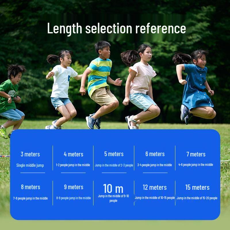 JINGRUIXIANG 5-Meter Group Jump Rope with Handles