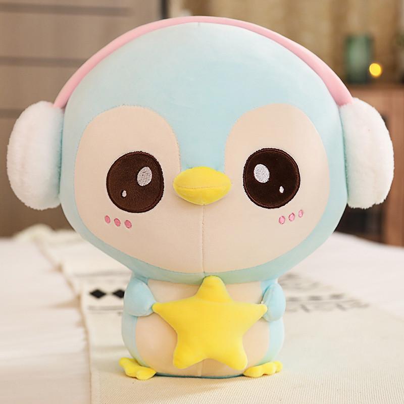 

Adorable Plush Penguin Pillow With Soft Pp Cotton Filling Perfect For Kids Gift 20cm/7.87in синій