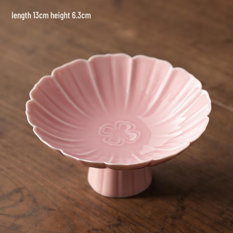 Zhuangluhua Chinese Ceramic Fruit & Snack Plate