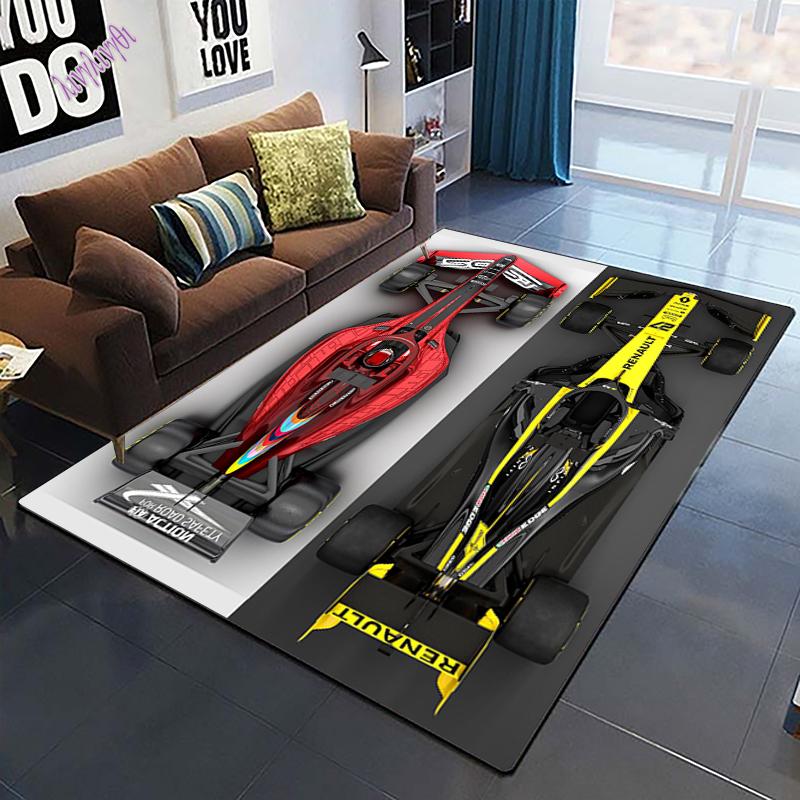 Racing Supercar Large Rug for Living Room Auto Parts Black Carpet Bedroom Area Rug Bathmat Soft Rug Home Decoration