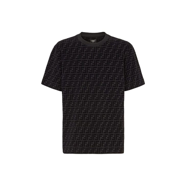 Fendi T-Shirt Herren Schwarz Braun FY0936A7D5F0ABB