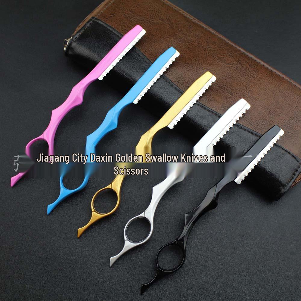 

Professional Thinning Scissors with Colored Baking Paint and Razor Scraper, Available in Multiple Colors чёрный