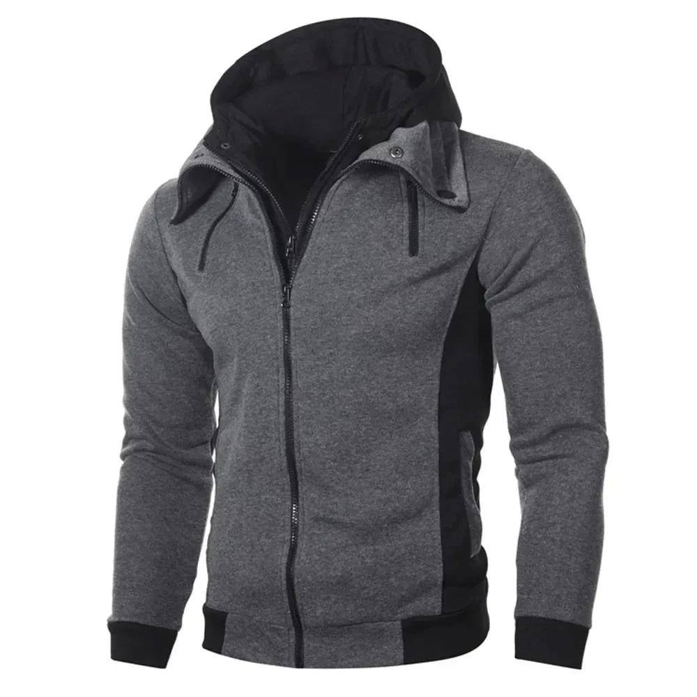 Men's Hoodies Outwear Autumn Thicken Fleece Male Heavyweight Hooded Jacket Warm Sweatshirt Coats Outdoor Jackets for Men