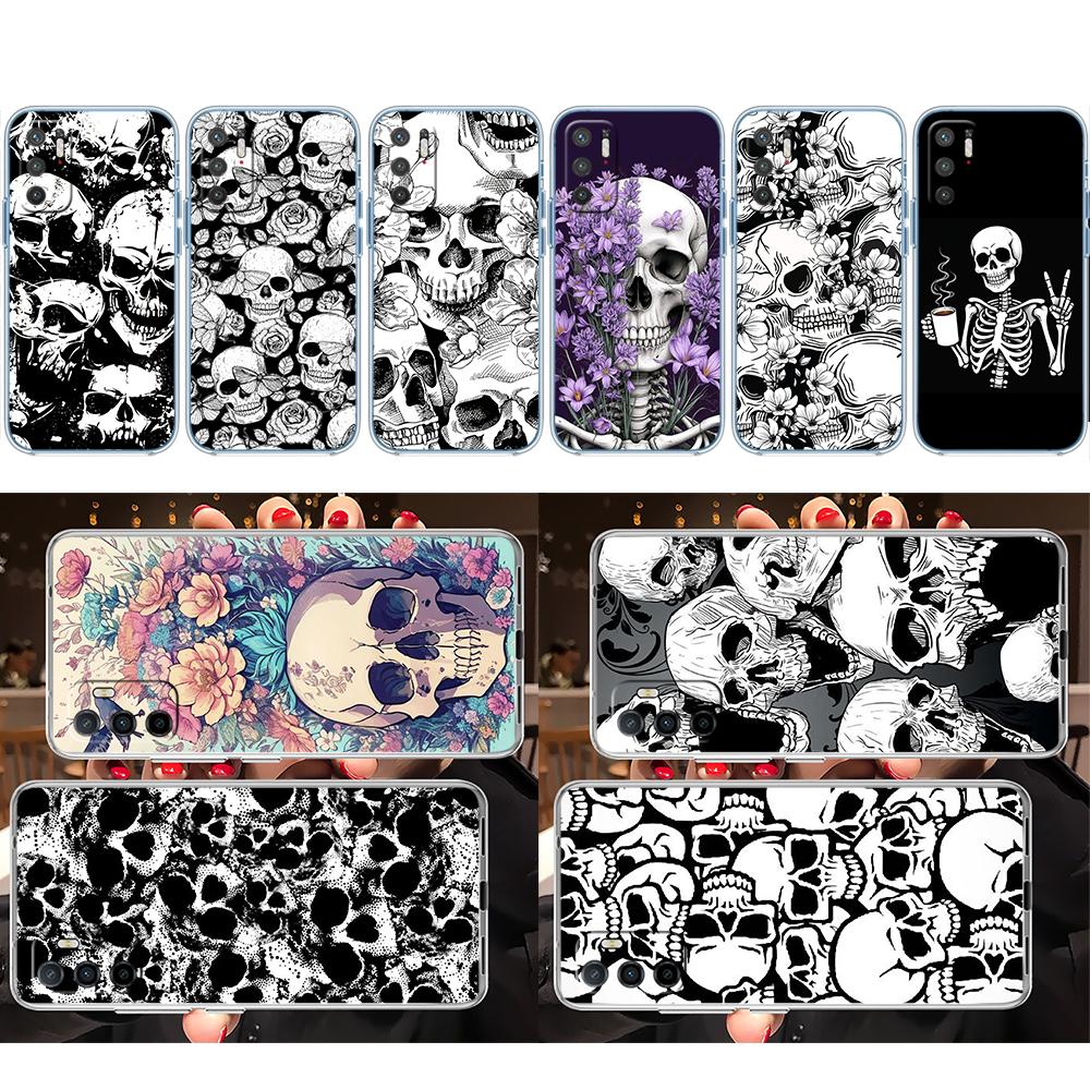 LO87 Skeleton Skull Phone Case for LG K22 K30 K40 K40S K41 K42 K50 K50S K51 K51S K52 K61 K62 K71 K92 Q60 Q61 V40 V50 V60