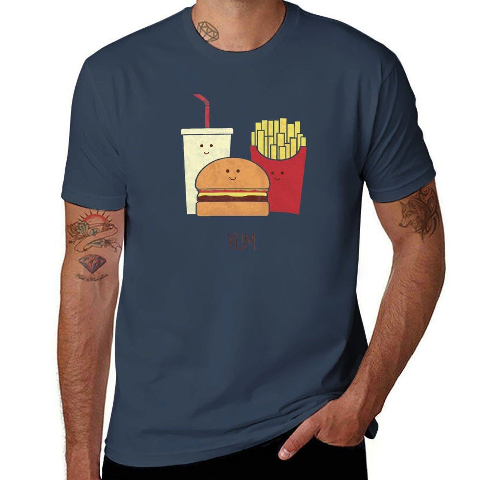 Fast Food TShirt Athletic Fit Sports Short Sleeve Top S