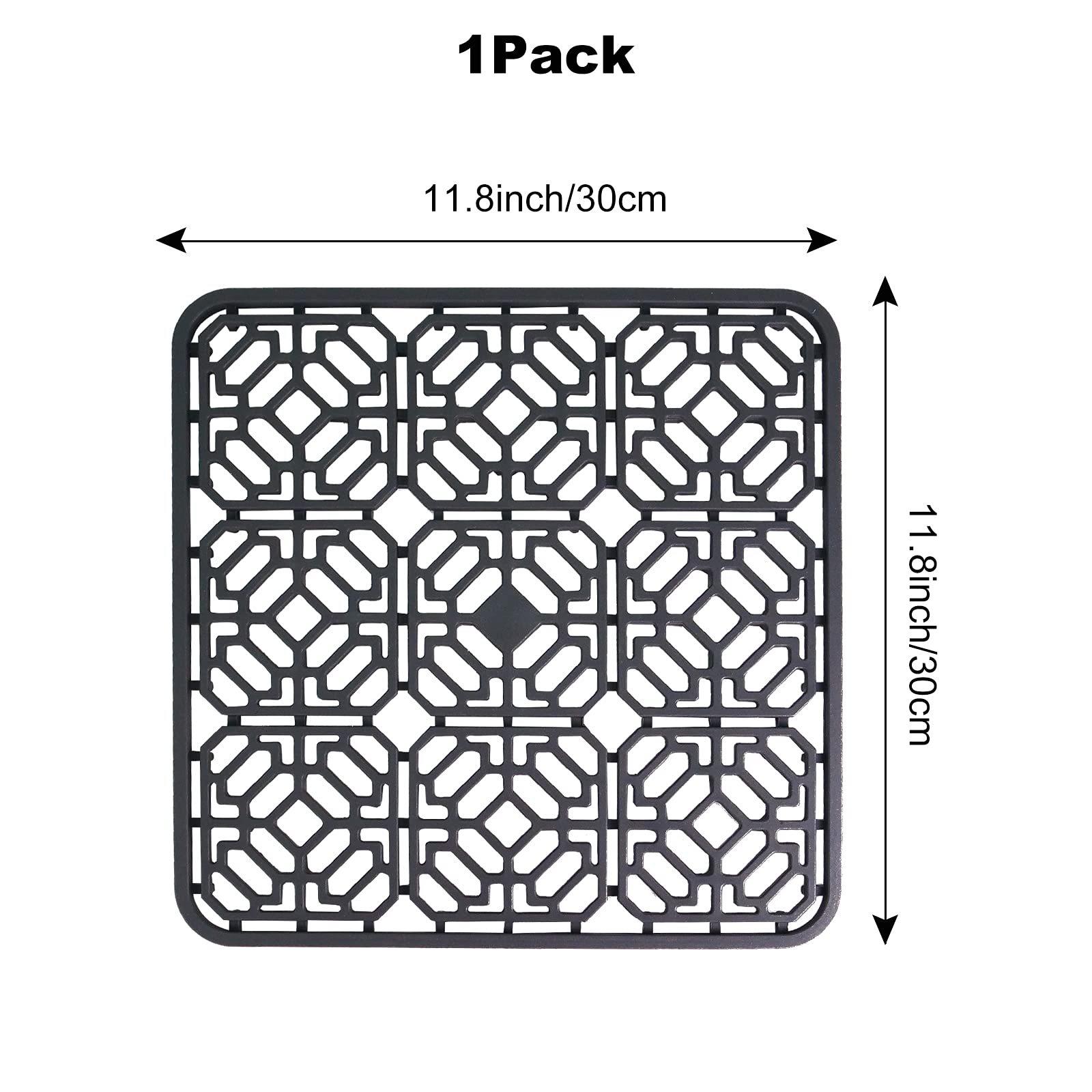 Sink Protectors for Sink,Grid Silicone Kitchen Sink Mat for Bottom of Stainless Steel Sink,Heat resistant mat,Dish drying mat silicone