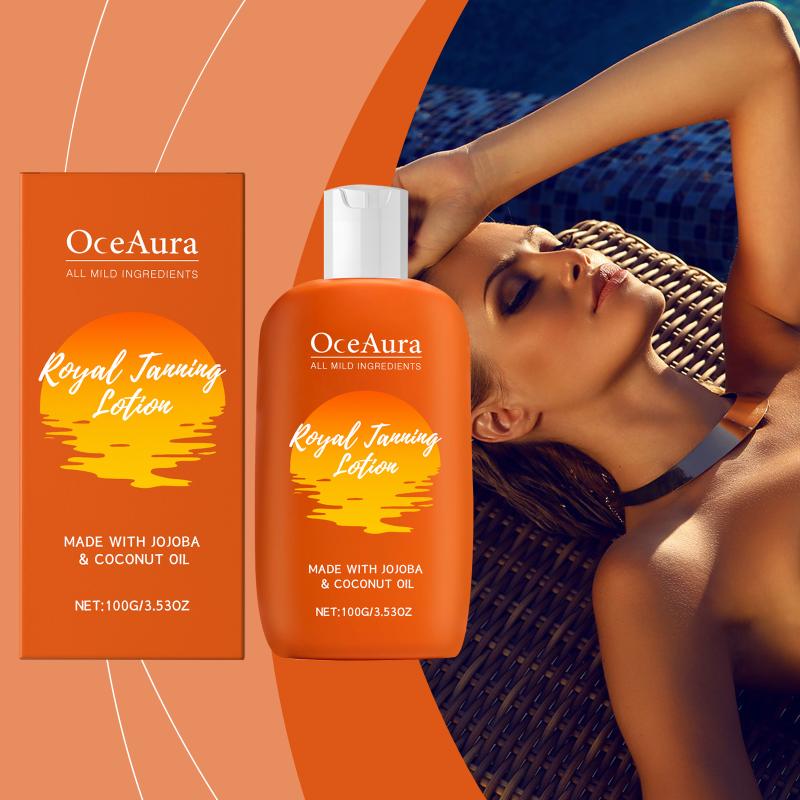 Oceaura Outdoor Tanning Lotion Body Skin Nourishing Hydrating Moisturizing Luminous Bright Tanning Accelerator Skin Care Lotion