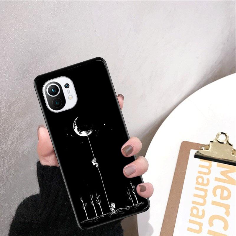 Moon Astronaut Phone Case for Xiaomi 12 Mi 10T 11T 11 Pro 10 10T 11 Lite 10pro 11Ultra Poco X3 Pro Poco F3 M3
