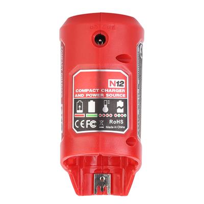 Tragbares USB-Akkuladegerät und Stromquelle passend für Milwaukee 48-59-1201 M12