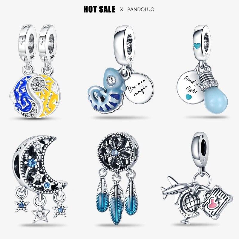 Charms 925 Original FitNew 925 Original Charm Bracelet Women 925 Silver Pendant Beads DIY Jewelry Gift