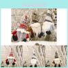 Charming Knitted Hat Forest Old Man Hanging Ornament For Christmas Decoration