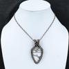 Howlite Gemstone Pendant Copper Wire Wrapped Pendant Howlite Jewelry Handmade Pendant Copper Wire Wrap Jewelry Gift For Him Stylish Pendant