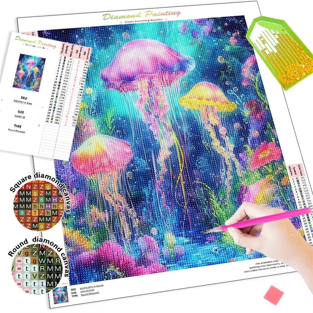 Diamond Painting Kits,Abstract Object Scenery,Drawings with Diamonds,Diamond Art Kit,Needle Arts Craft,5D Diamond Mosaic