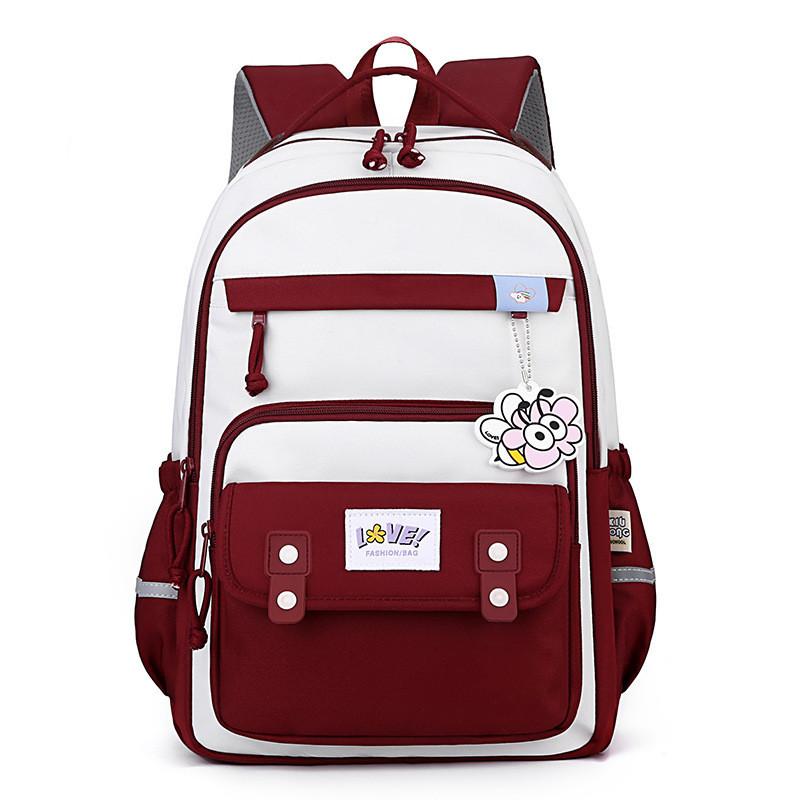 Stylish Unisex Nylon Backpack For School And Outdoor Activities In Vibrant Colors