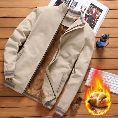 Plus Sise 5XL Autumn and Winter Men's Casual Jacket Warm Windbreaker Pure Cotton Plus Velvet Thick Jacket Men