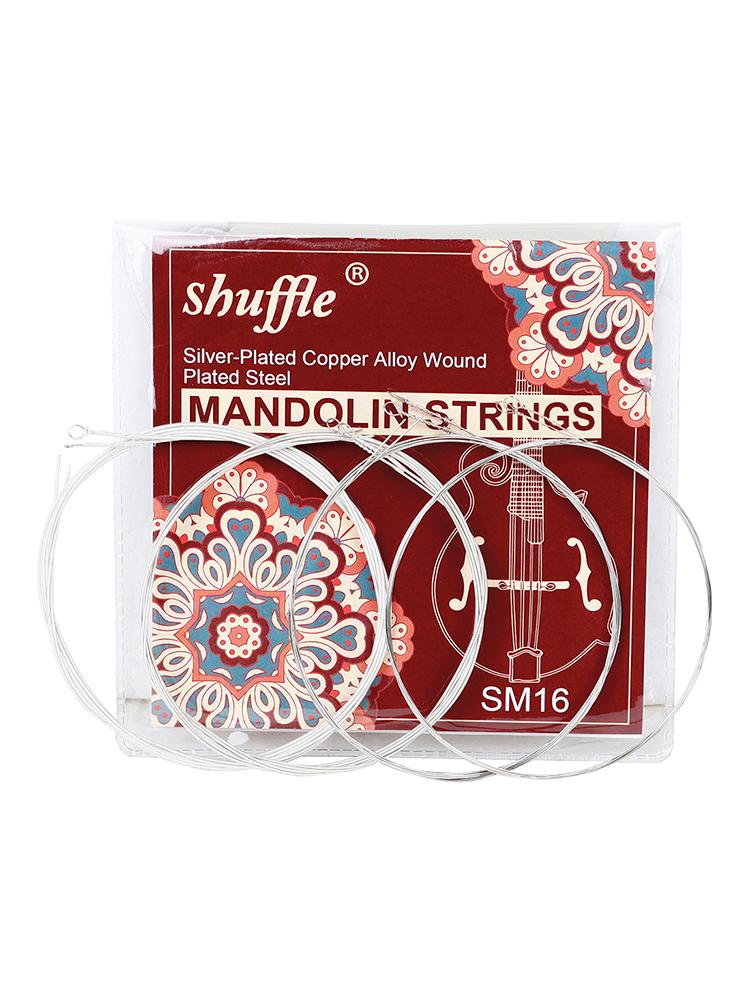 Shuffle Mandolin Strings Silver Plated Copper Alloy Mandolin Strings Professional Beginner Practice Mandolin Strings Parts