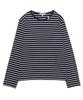Eilubeu Loose Fit Striped T-Shirt Aarcts003D