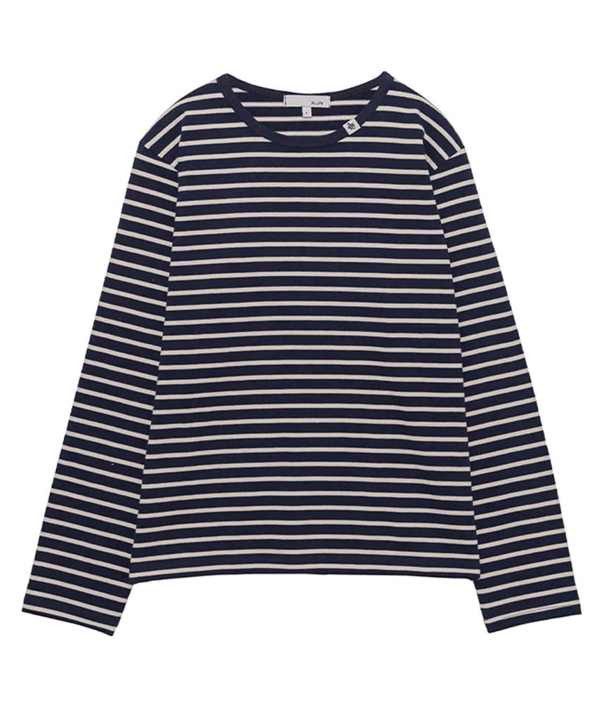 Eilubeu Loose Fit Striped T-Shirt Aarcts003D